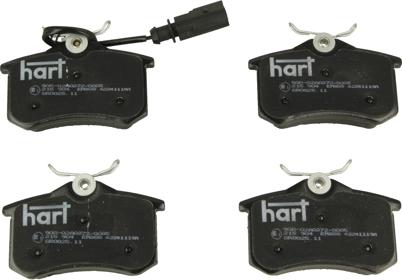 Hart 215 904 - Kit de plaquettes de frein, frein à disque cwaw.fr