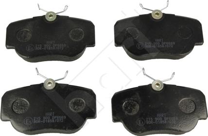 Hart 215 900 - Kit de plaquettes de frein, frein à disque cwaw.fr