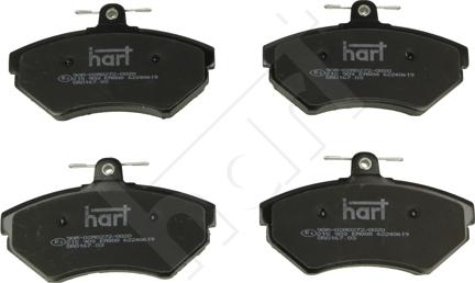 Hart 215 903 - Kit de plaquettes de frein, frein à disque cwaw.fr