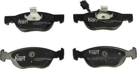 Hart 215 910 - Kit de plaquettes de frein, frein à disque cwaw.fr