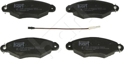 Hart 215 913 - Kit de plaquettes de frein, frein à disque cwaw.fr