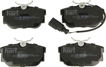 Hart 215 932 - Kit de plaquettes de frein, frein à disque cwaw.fr