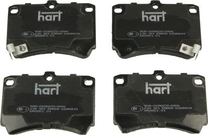 Hart 215 921 - Kit de plaquettes de frein, frein à disque cwaw.fr