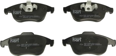 Hart 215 922 - Kit de plaquettes de frein, frein à disque cwaw.fr