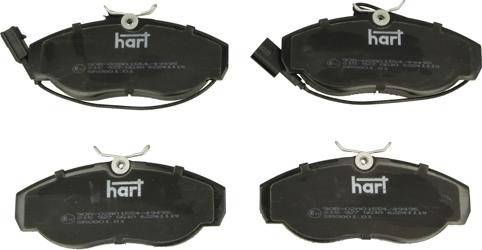 Hart 215 927 - Kit de plaquettes de frein, frein à disque cwaw.fr