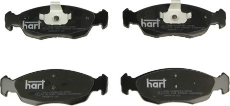 Hart 215 894 - Kit de plaquettes de frein, frein à disque cwaw.fr