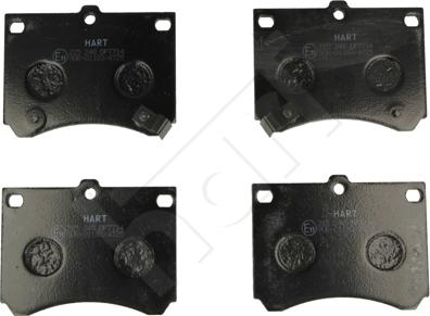 Hart 215 248 - Kit de plaquettes de frein, frein à disque cwaw.fr