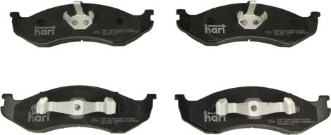 Hart 215 250 - Kit de plaquettes de frein, frein à disque cwaw.fr