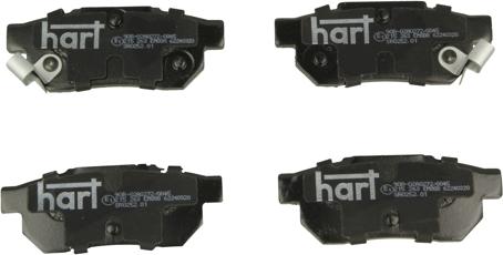 Hart 215263 - Kit de plaquettes de frein, frein à disque cwaw.fr