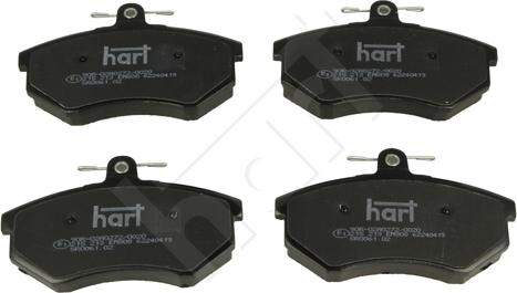 Hart 215 213 - Kit de plaquettes de frein, frein à disque cwaw.fr