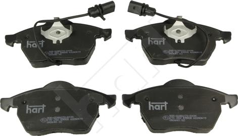 Hart 215 282 - Kit de plaquettes de frein, frein à disque cwaw.fr