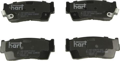 Hart 215 237 - Kit de plaquettes de frein, frein à disque cwaw.fr