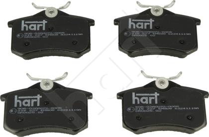 Hart 215 227 - Kit de plaquettes de frein, frein à disque cwaw.fr