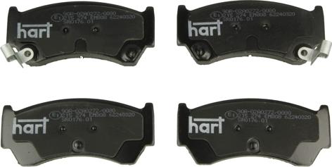 Hart 215 274 - Kit de plaquettes de frein, frein à disque cwaw.fr