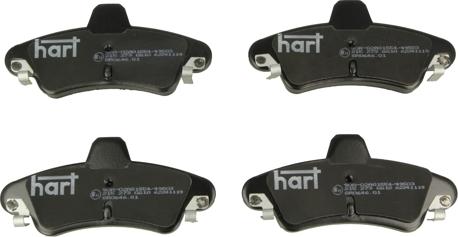 Hart 215 273 - Kit de plaquettes de frein, frein à disque cwaw.fr