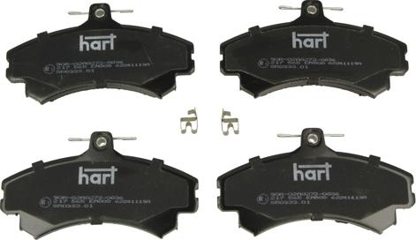 Hart 217 565 - Kit de plaquettes de frein, frein à disque cwaw.fr