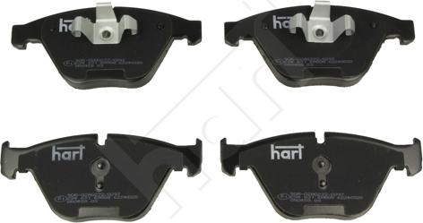 Hart 234 631 - Kit de plaquettes de frein, frein à disque cwaw.fr