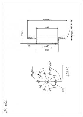 Hart 229 047 - Disque de frein cwaw.fr