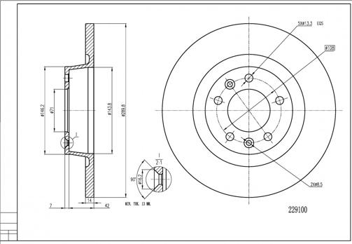 Hart 229 100 - Disque de frein cwaw.fr