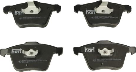 Hart 224 155 - Kit de plaquettes de frein, frein à disque cwaw.fr