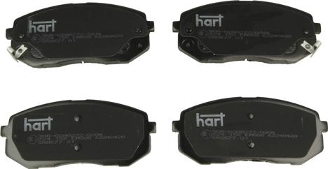 Hart 224 158 - Kit de plaquettes de frein, frein à disque cwaw.fr