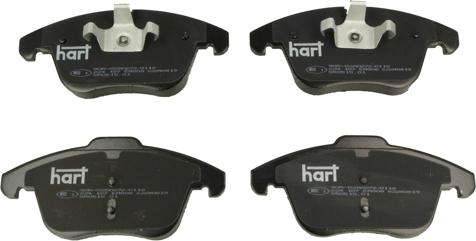 Hart 224 187 - Kit de plaquettes de frein, frein à disque cwaw.fr