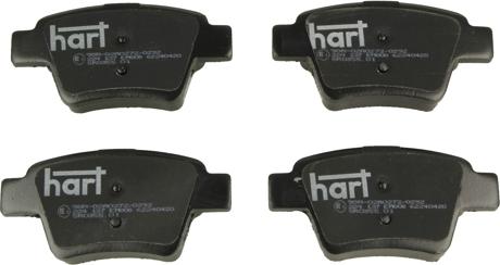 Hart 224 137 - Kit de plaquettes de frein, frein à disque cwaw.fr