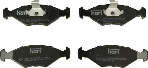 Hart 224 175 - Kit de plaquettes de frein, frein à disque cwaw.fr