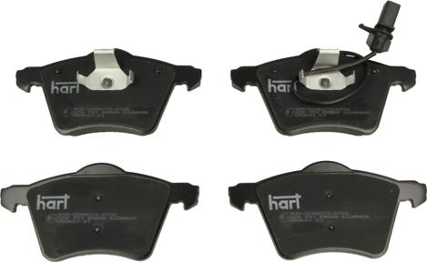 Hart 225 701 - Kit de plaquettes de frein, frein à disque cwaw.fr