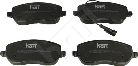 Hart 225 711 - Kit de plaquettes de frein, frein à disque cwaw.fr