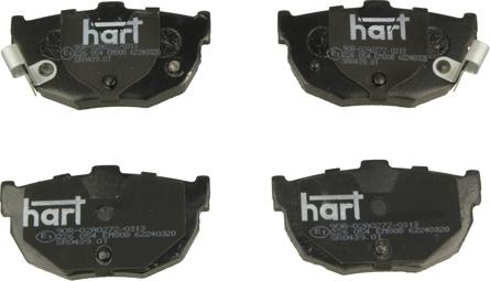 Hart 226 054 - Kit de plaquettes de frein, frein à disque cwaw.fr