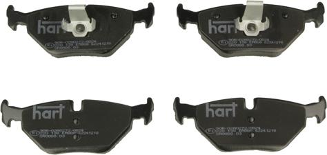 Hart 220 138 - Kit de plaquettes de frein, frein à disque cwaw.fr