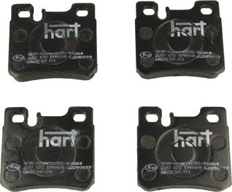 Hart 220 172 - Kit de plaquettes de frein, frein à disque cwaw.fr