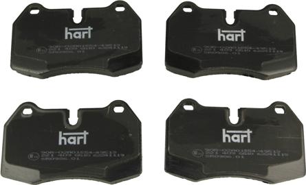 Hart 221 409 - Kit de plaquettes de frein, frein à disque cwaw.fr