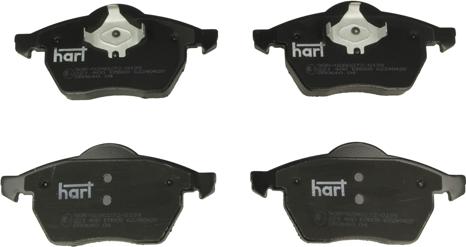 Hart 221 400 - Kit de plaquettes de frein, frein à disque cwaw.fr