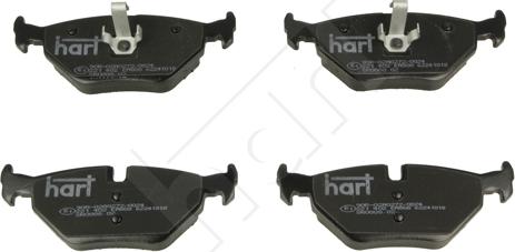 Hart 221 402 - Kit de plaquettes de frein, frein à disque cwaw.fr