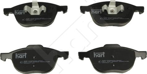 Hart 221 418 - Kit de plaquettes de frein, frein à disque cwaw.fr