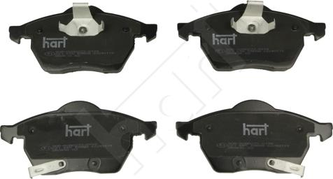 Hart 221 645 - Kit de plaquettes de frein, frein à disque cwaw.fr