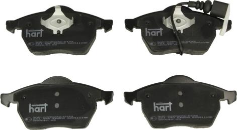 Hart 221 640 - Kit de plaquettes de frein, frein à disque cwaw.fr