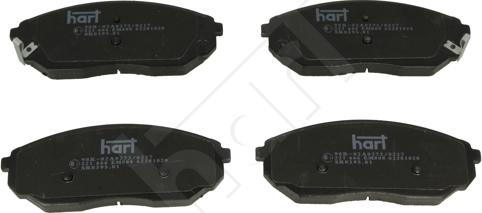 Hart 221 666 - Kit de plaquettes de frein, frein à disque cwaw.fr