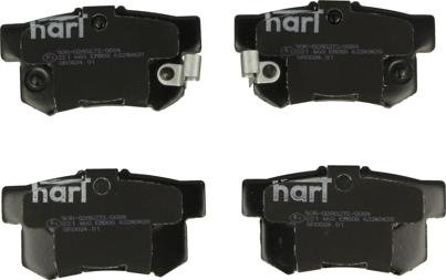 Hart 221 660 - Kit de plaquettes de frein, frein à disque cwaw.fr