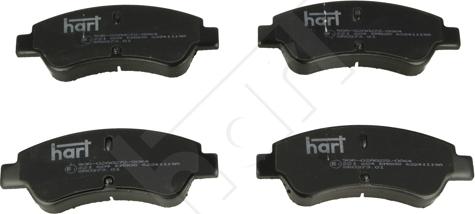 Hart 221 604 - Kit de plaquettes de frein, frein à disque cwaw.fr