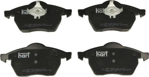 Hart 221 606 - Kit de plaquettes de frein, frein à disque cwaw.fr