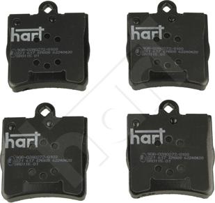 Hart 221 617 - Kit de plaquettes de frein, frein à disque cwaw.fr