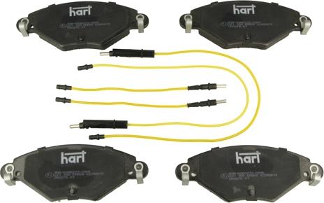 Hart 221 100 - Kit de plaquettes de frein, frein à disque cwaw.fr