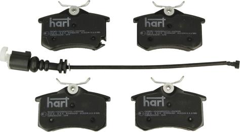 Hart 221 111 - Kit de plaquettes de frein, frein à disque cwaw.fr