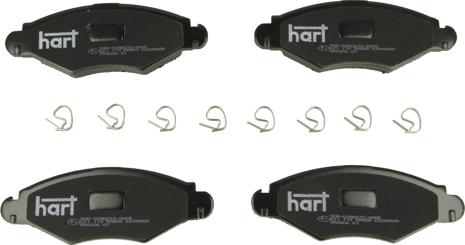 Hart 221 113 - Kit de plaquettes de frein, frein à disque cwaw.fr