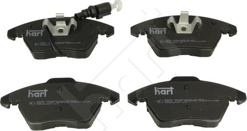 Hart 221 112 - Kit de plaquettes de frein, frein à disque cwaw.fr