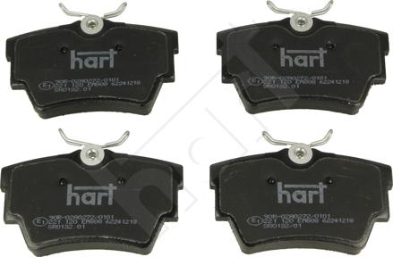 Hart 221 120 - Kit de plaquettes de frein, frein à disque cwaw.fr