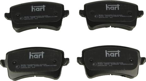 Hart 228 855 - Kit de plaquettes de frein, frein à disque cwaw.fr